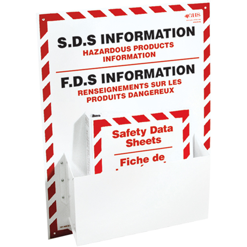 Postes d'information de fiches de donn&eacute;es de s&eacute;curit&eacute;, Anglais & français, Compris reliures Kelford