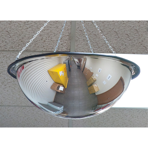 Miroir en d&ocirc;me 360°, D&ocirc;me complet, Dessus ouvert, Diam&egrave;tre 20" Kelford