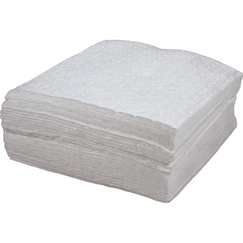 Premium Bonded Sorbent Pads, Oil Only, 15" x 18", 30 gal. Absorbancy Kelford