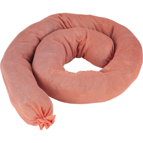 Remblais tubulaires absorbants, Mati&egrave;res dangereuses, Absorption 40 gal., 3" la x 4' lo, Pqt de 25 Kelford