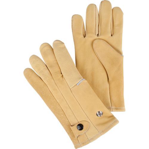 Gants de style conducteur, Grand, Paume en Cuir fleur de vache, Molleton Kelford