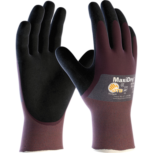 Gants MaxiDry, Moyen, R&ecirc;vetement Mousse de nitrile, Calibre 18, Enveloppe en Nylon Kelford