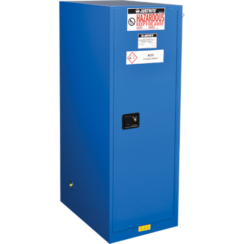 Sure-Grip&reg; Ex Hazardous Material Slimline Safety Cabinets, 54 Gal., 23.25" x 65" x 34" Kelford