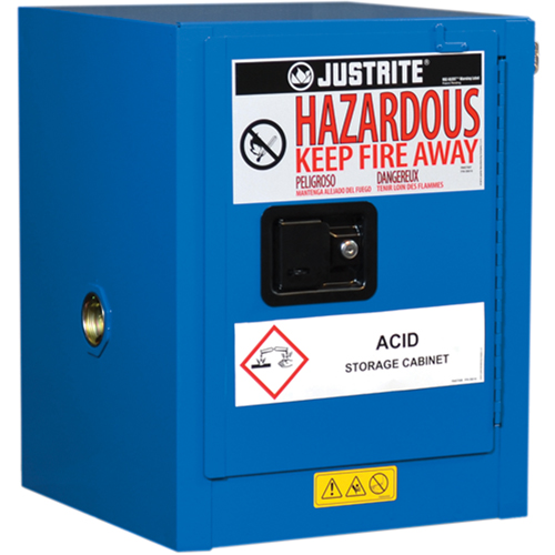 ChemCor&reg; Lined Hazardous Material Countertop Safety Cabinets, 4 gal., 17" x 22" x 17" Kelford