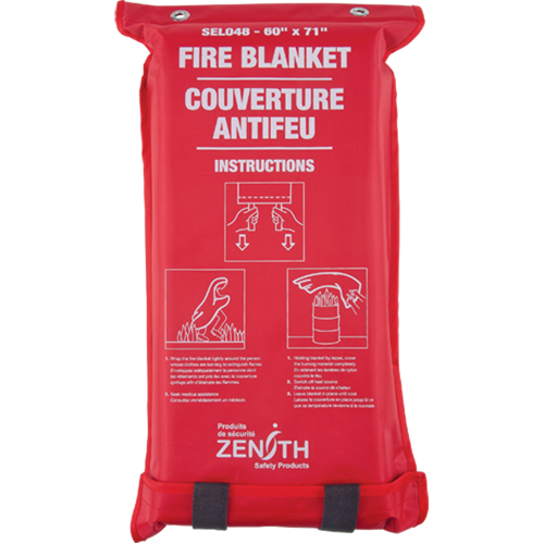 Couverture anti-feu, Fibre de verre, 60"la x 71"lo Kelford