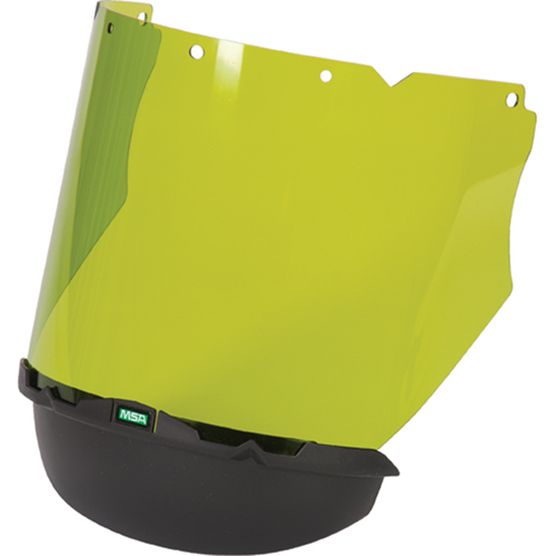V-Gard&reg; Visor with Chin Protector for Arc Flash Application, Polycarbonate, Green Tint Kelford