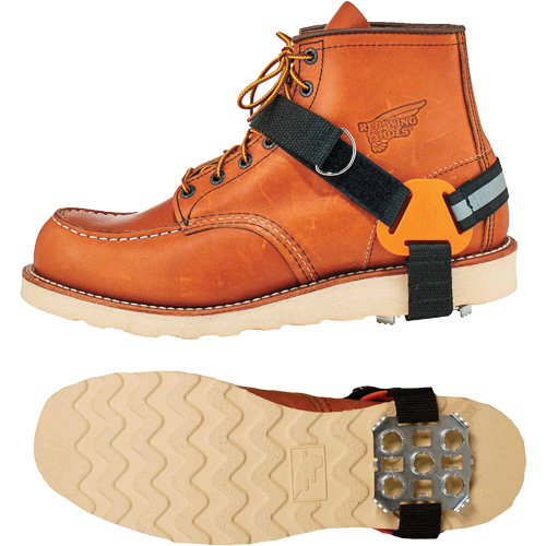 Trex 6315 Strap-On Heel Ice Cleats, Steel, Plate Traction, Large/Medium Kelford