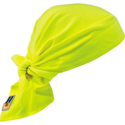 Chill-Its&reg; 6710FR FR Cooling Triangle Hat, High Visibility Lime-Yellow Kelford