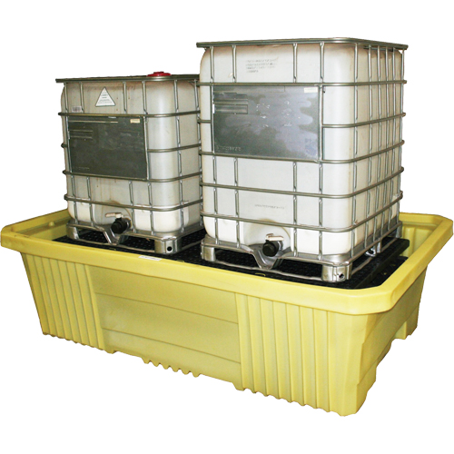 Double IBC 4000i Without Drain, 750 US gal. Spill Capacity, 113" x 71" x 32" Kelford