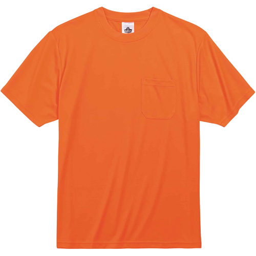GloWear 8089 Non-Certified T-Shirt, Polyester, Small, High Visibility Orange Kelford