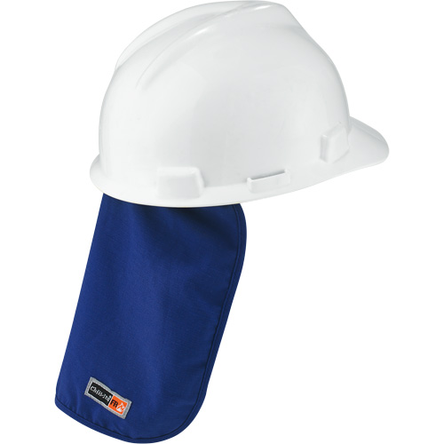 Tampon et voile pour le cou refroidissants et ignifug&eacute;s pour casque de s&eacute;curit&eacute; Chill-Its 6717FR, Bleu Kelford