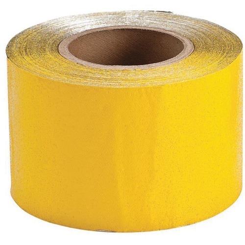 Temporary Pavement Marking Tape, 4" x 150', Vinyl, Yellow Kelford