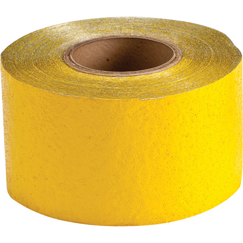 Ruban de marquage temporaire pour la chauss&eacute;e, 4" x 150', R&eacute;tror&eacute;fl&eacute;chissant, Jaune Kelford