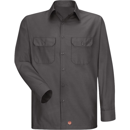 Chemise &agrave; manches longues en tissu ind&eacute;chirable, Hommes, 3T-Grand, Charbon Kelford