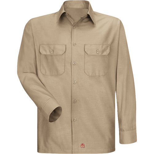 Chemise &agrave; manches longues en tissu ind&eacute;chirable, Hommes, 3T-Grand, Khaki Kelford