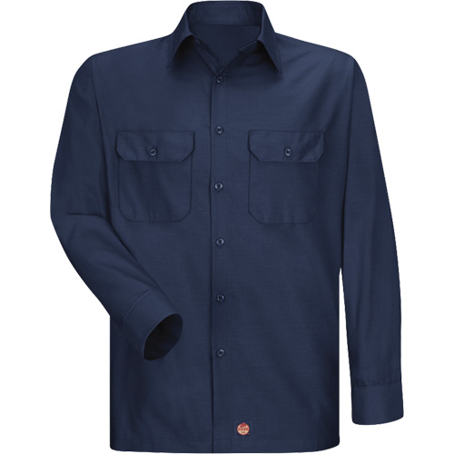 Chemise &agrave; manches longues en tissu ind&eacute;chirable, Hommes, 3T-Grand, Bleu marin Kelford