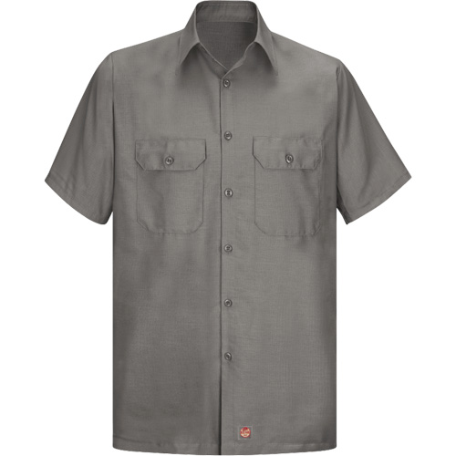 Chemise &agrave; manches courtes en tissu ind&eacute;chirable, Hommes, 3T-Grand, Gris Kelford