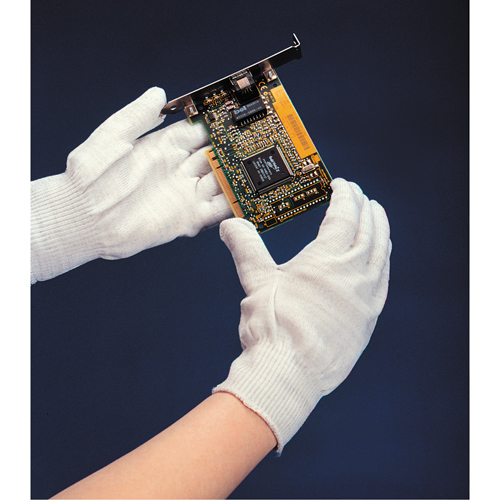 Sure Knit 13 Cut Low Lint Gloves, Nylon, Knit Wrist Cuff, Small Kelford