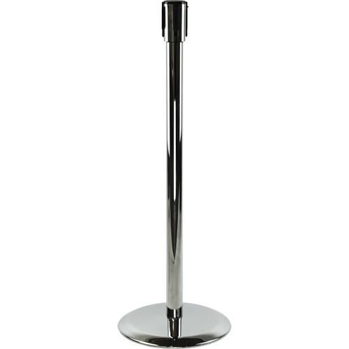 Poteaux recepteurs Slimline TensaBarrier, Hauteur de 38", Chrome poli Kelford