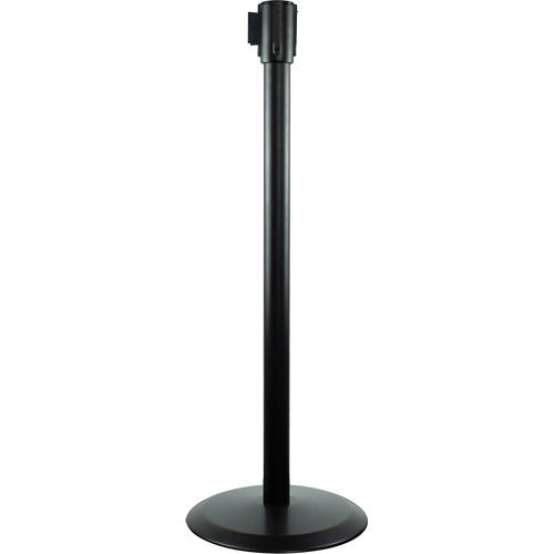 Poteaux recepteurs Slimline TensaBarrier, Hauteur de 38", Noir Kelford