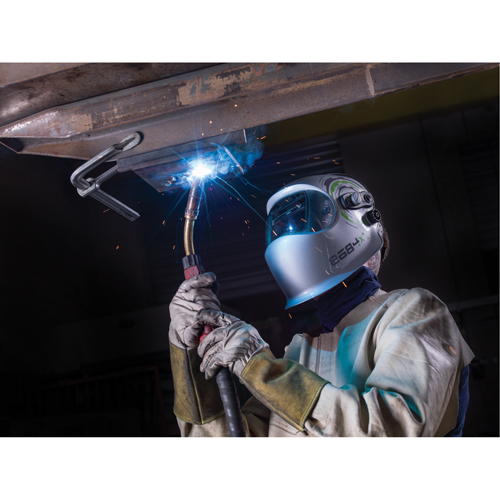 e684 Welding Helmets, 3.94" L x 1.97" W View Area, 4/5 - 13 Shade Range, Silver Kelford