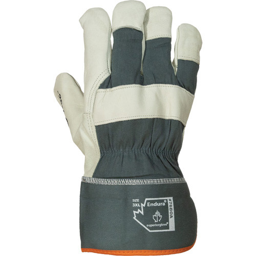 Endura&reg; Winter Fitters Gloves, Large, Grain Cowhide Palm, Boa Inner Lining Kelford