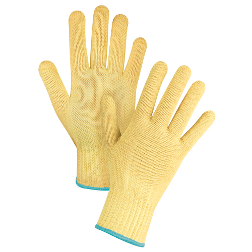 Gants tricot&eacute;s sans couture, Taille T-Grand/10, Calibre 7, Enveloppe en Kevlar, ASTM ANSI niveau A2/EN 388 niveau 3 Kelford