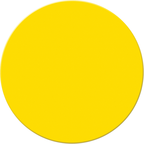 Marqueurs all&eacute;g&eacute;e/5S Armor Stripe, Cercle, 6" lo x 6" la, Jaune, Plastique Kelford