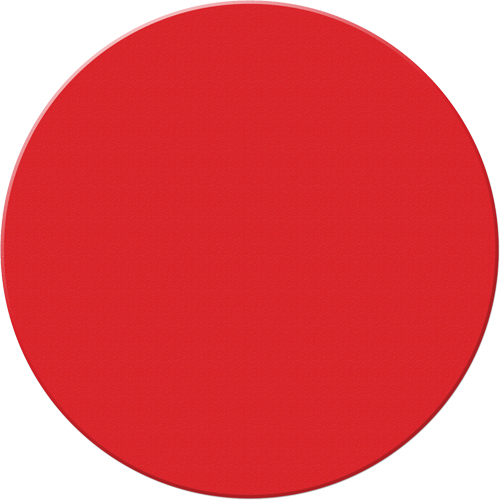 Armor Stripe Lean/5S Markers, Circle, 6" L x 6" W, Red, Plastic Kelford