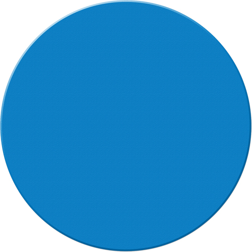 Armor Stripe Lean/5S Markers, Circle, 6" L x 6" W, Blue, Plastic Kelford