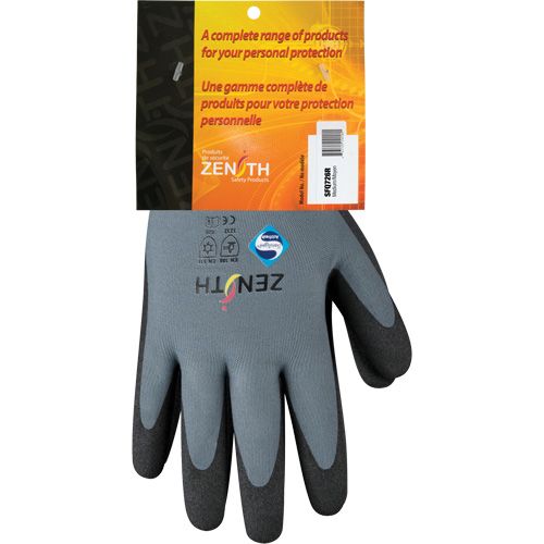 Gants enduits de premi&egrave;re qualit&eacute; ZX-30°, 8/Moyen, R&ecirc;vetement PVC, Calibre 15, Enveloppe en Nylon Kelford