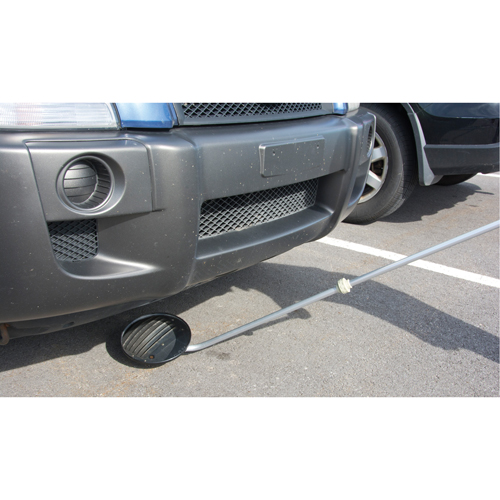 Inspection Mirror, 8.5" dia., Round, 47" Handle Kelford
