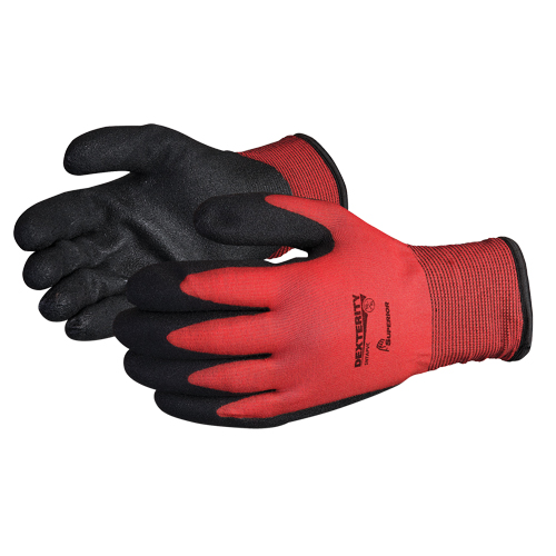 Dexterity&reg; Winter-Lined Gloves, 8/Medium, PVC Coating, 15 Gauge, Nylon Shell Kelford