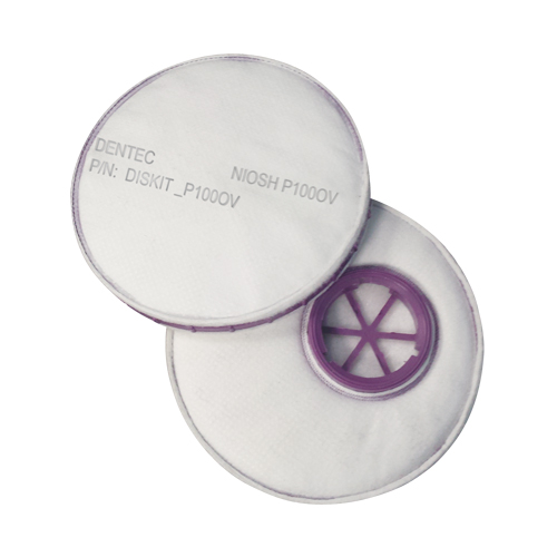 Filtre pour respirateur Diskit, Filtre contre les particules avec suppresion de vapeurs nuisibles, Vapeur organique/Filtre P100 Kelford