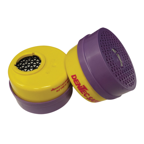 Cartouche pour respirateur, Combinaison cartouche et filtre contre les particules pour gaz/vapeurs, Gaz acide/Vapeur organique/Filtre P100 Kelford