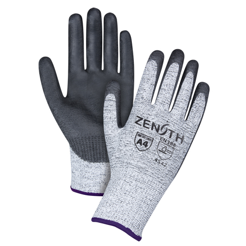 Gants &eacute;lastiques sans coutures r&eacute;sistants &agrave; la coupe, Taille 6/T-petit, Calibre 13, Rev&ecirc;tement Polyur&eacute;thane, Enveloppe en PEHP, ANSI/ISEA 105 niveau 4/EN 388 niveau 5 Kelford