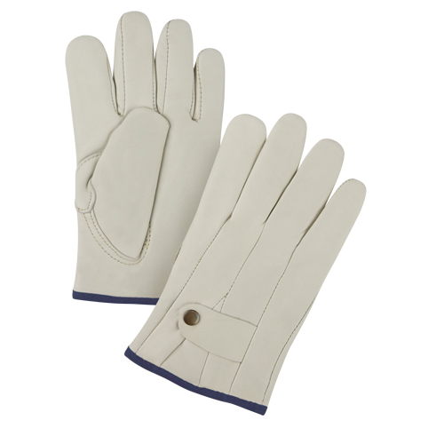 Gants de cordeur doubl&eacute;s pour l'hiver de premi&egrave;re qualit&eacute;, T-Grand, Paume Cuir fleur de vache, Doubleure Molleton Kelford