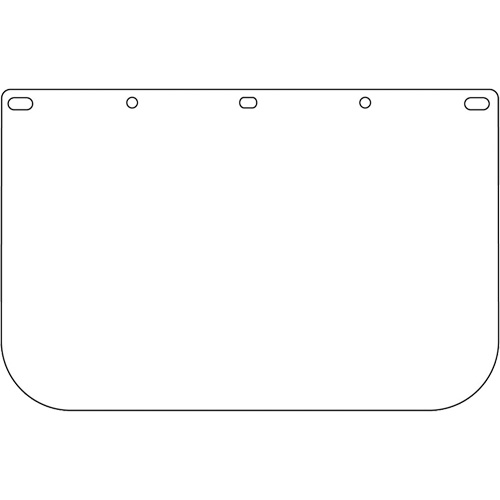 Visi&egrave;re d&eacute;coup&eacute;e &agrave; l'emporte-pi&egrave;ce Dynamic, Polycarbonate, Teinte Transparent Kelford