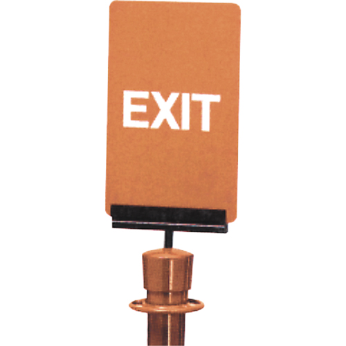 "Exit" Crowd Control Sign, 11" x 7", Plastic, English Kelford