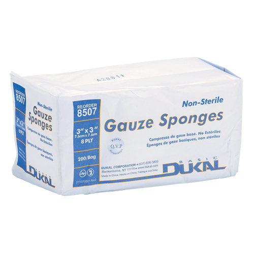 Dynamic Gauze Sponge, Pad, 3" L x 3" W, Medical Device Class 1 Kelford
