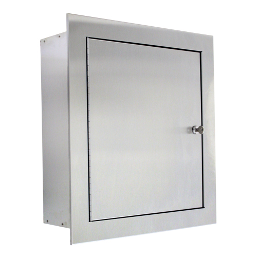 Armoire &agrave; soupape en acier inoxydable en retrait Kelford