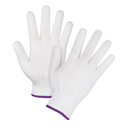Seamless String Knit Gloves, Polyester, 15 Gauge, Ladies/X-Small Kelford