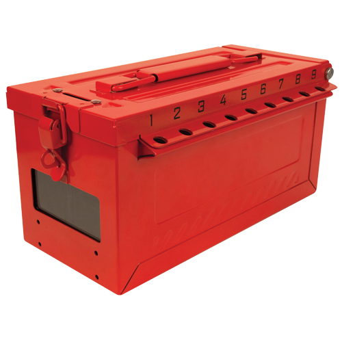 Petit boîtier verrouillable pour groupe, Rouge Kelford