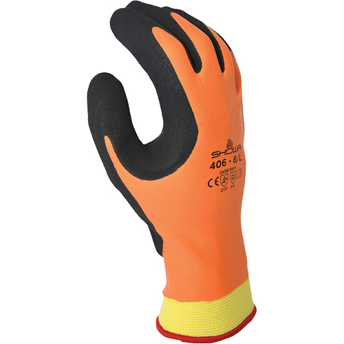 Gants isol&eacute;s ATLAS 406, 7/Moyen, R&ecirc;vetement Latex de caoutchouc, Enveloppe en Polyester/Nylon Kelford