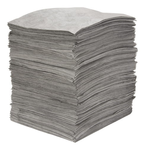 Feuilles absorbantes souffl&eacute;es de premi&egrave;re qualit&eacute;, Universel, 15" x 18", 30 gal. d'absorption Kelford