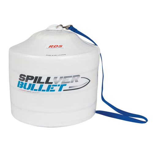 Spillver Bullet Hazmat Boom, Hazmat, 50' L x 5" W, 14 gal. Absorbancy Kelford