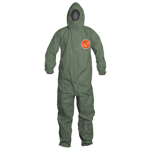 Tychem&reg; 2000 SFR Protective Coveralls, Small, Green Kelford