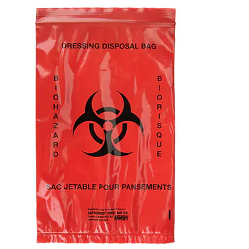 Dynamic Hazardous Waste Bags, Bio-Hazard, 9" L x 6" W, 2.0 mils Kelford