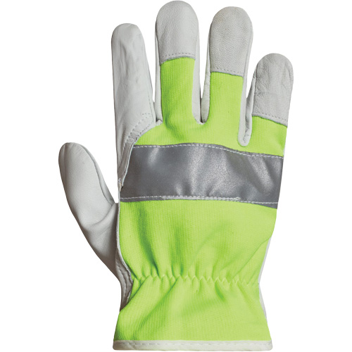 Endura&reg; Hi-Viz Reflective Driver's Gloves, 3X-Large, Grain Goatskin Palm Kelford