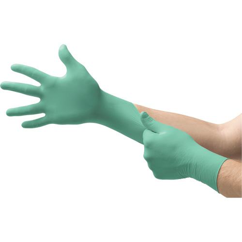 Gants d'examen Micro-Touch Affinity, T-petit, N&eacute;opr&egrave;ne, 6,3-mil, Sans poudre, Vert, Classe 2 Kelford